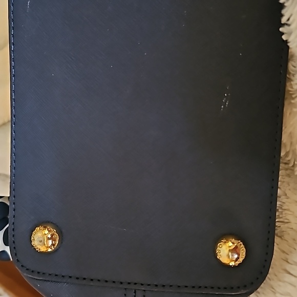 MICHAEL KORS Navy Blue Jet Set Polka Dot Scarf Tote Bag - Picture 15 of 16